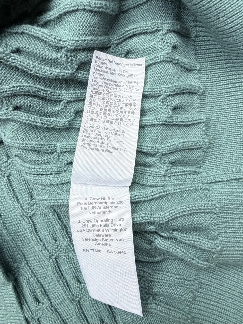 J. Crew soft cable